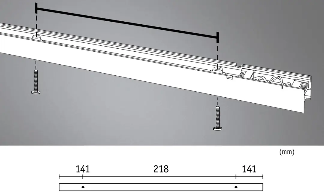 Paulmann Linion LED-lichtlijst 50cm 3000K - Signaal zwart - afbeelding 3 van 6