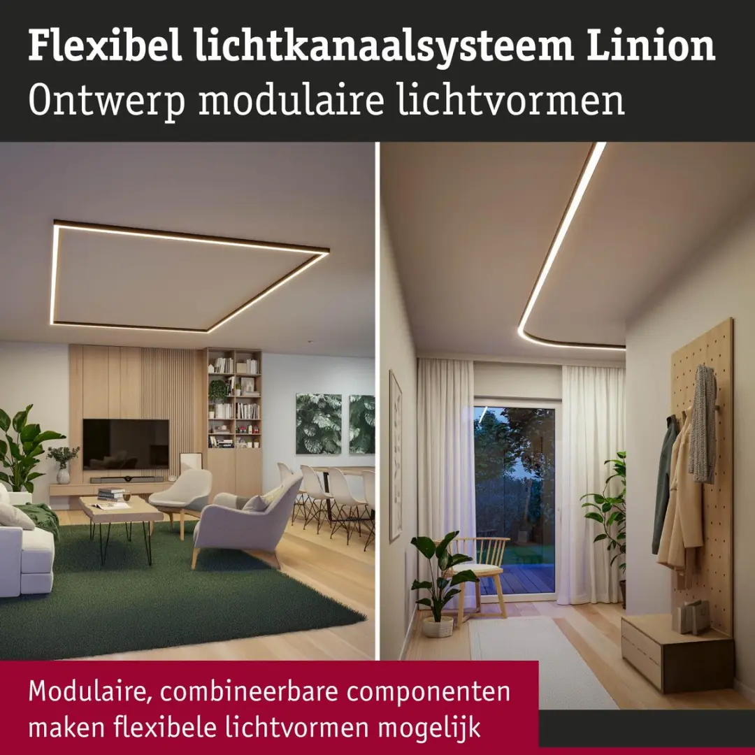 Paulmann Linion LED-lichtlijst 50cm 3000K - Signaal zwart - afbeelding 6 van 6