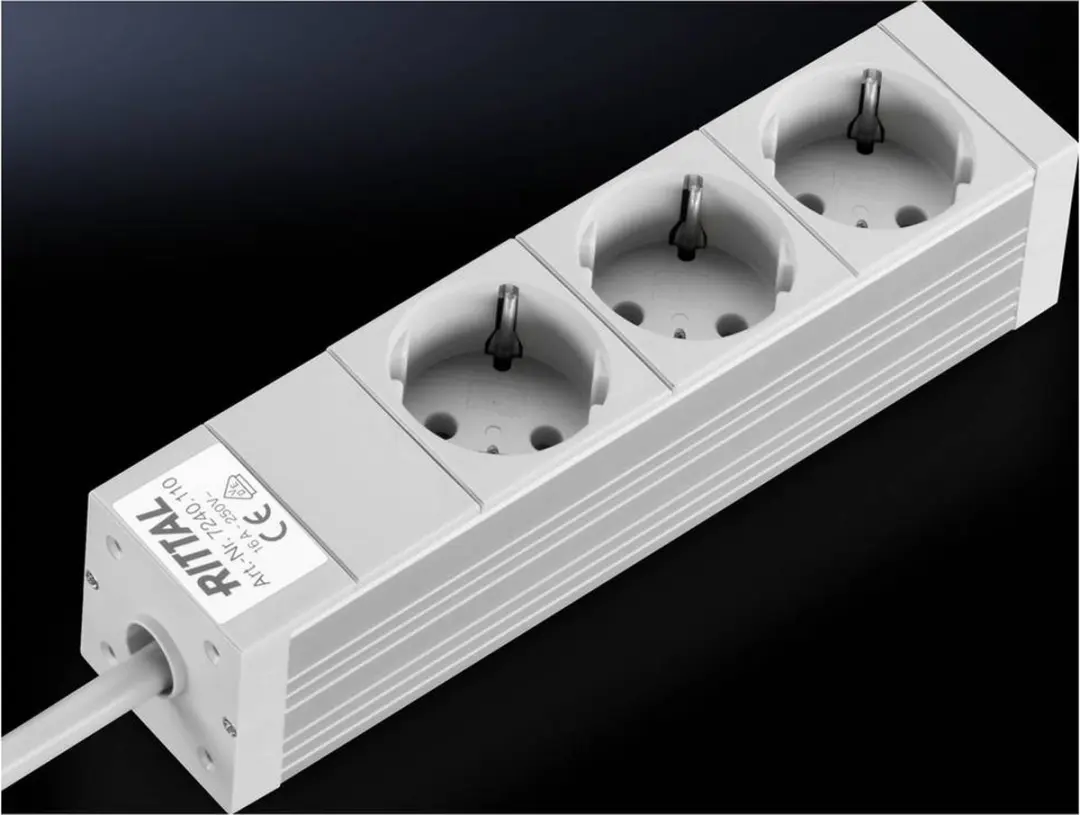 Rittal DK 7240.110 Stekkerdoos Drievoudig - 3x CEE 7/3 - afbeelding 5 van 5