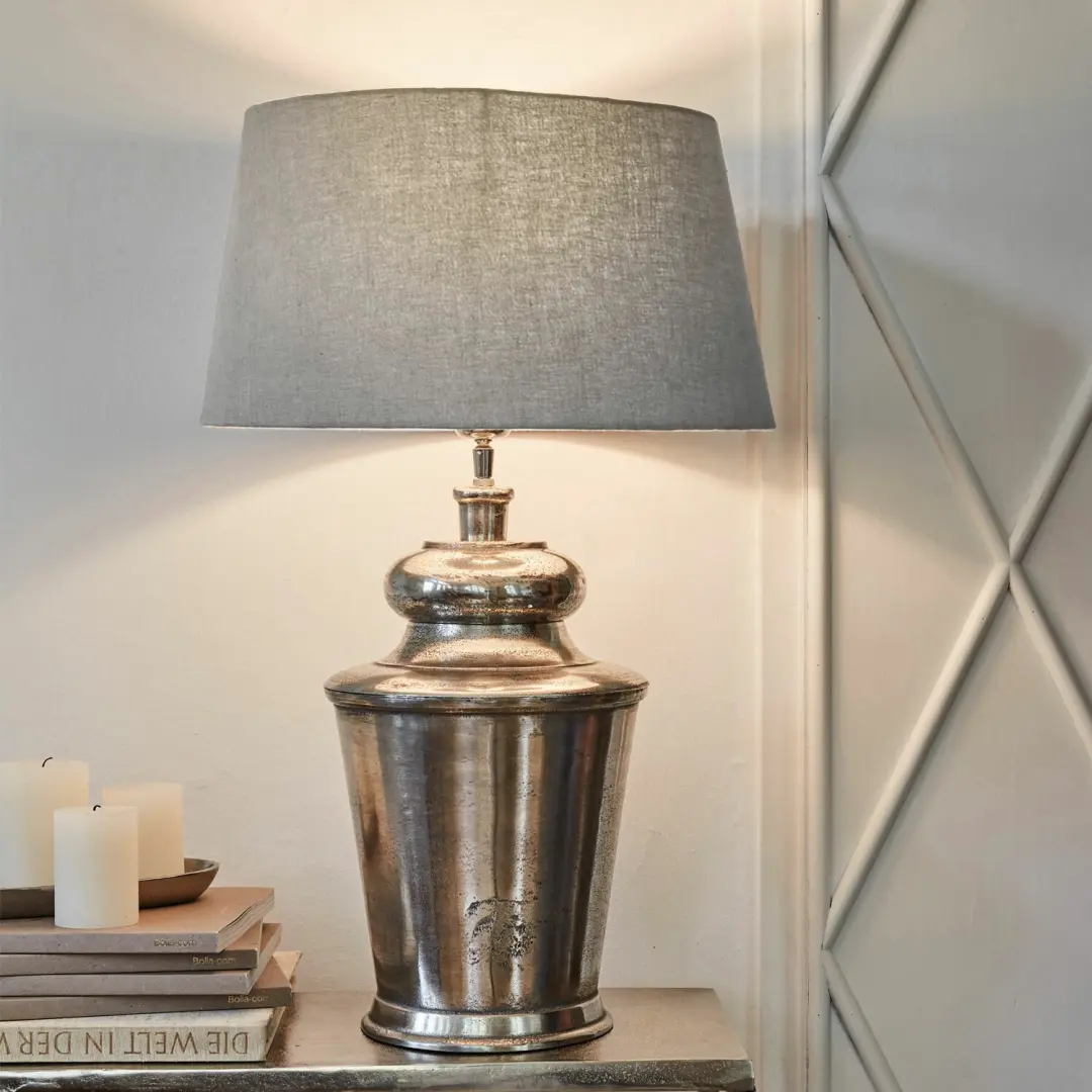 Loberon Boffas Lampenkap 40cm Taupe - afbeelding 3 van 6