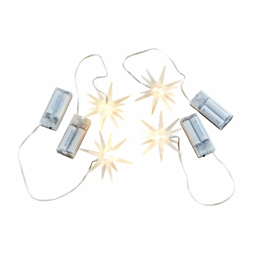 Loberon Ledster Set 4 Ciseau - Warm Wit - afbeelding 3 van 6