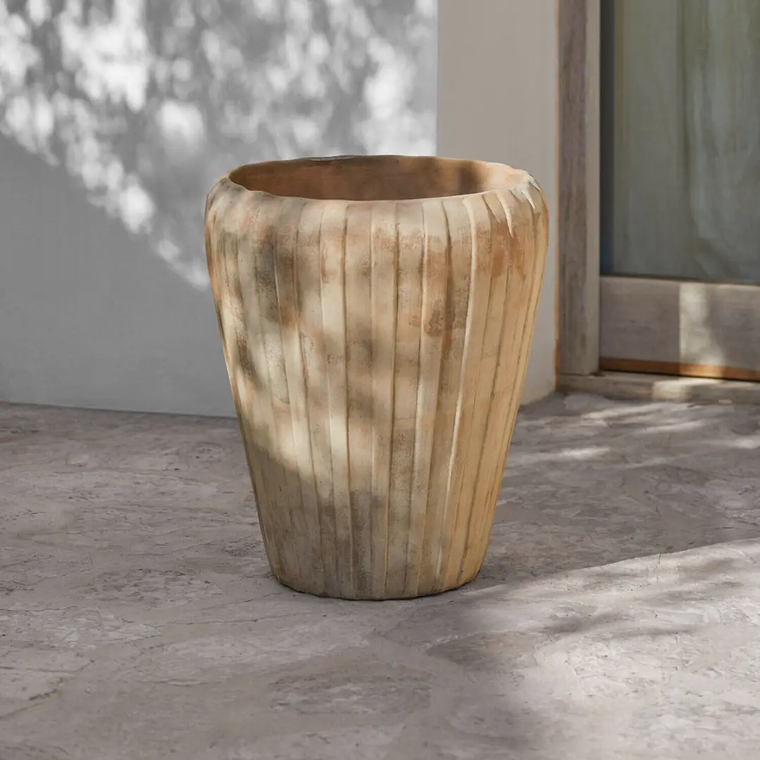 Loberon Selavina Sierpot 40cm - Antiekbeige - afbeelding 4 van 4