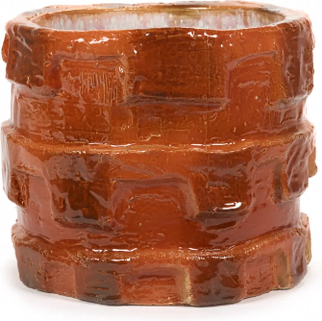 Serax Bloempot-Sierpot Look At Me Bella Silva Oranje D 33 cm H 27,5 cm