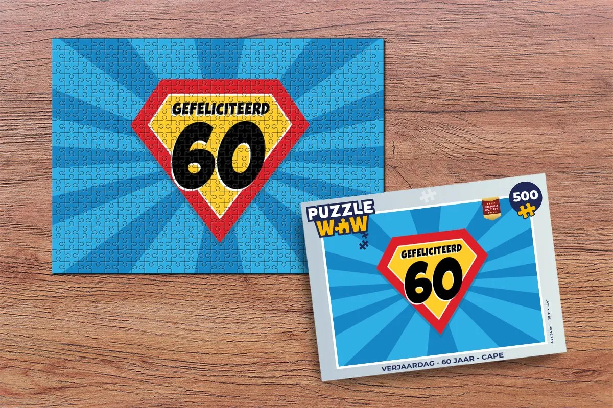 PuzzleWow Verjaardag Cape Legpuzzel 500 Stuks - Multicolor