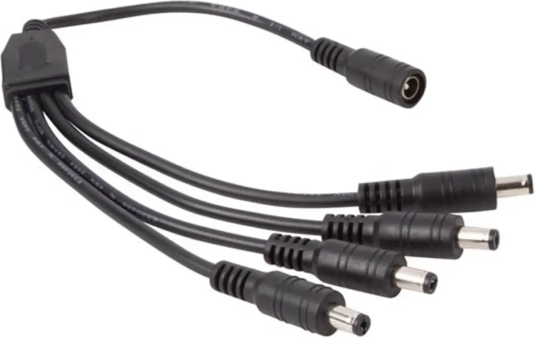 Velleman DC-kabel 4x M naar 1x V