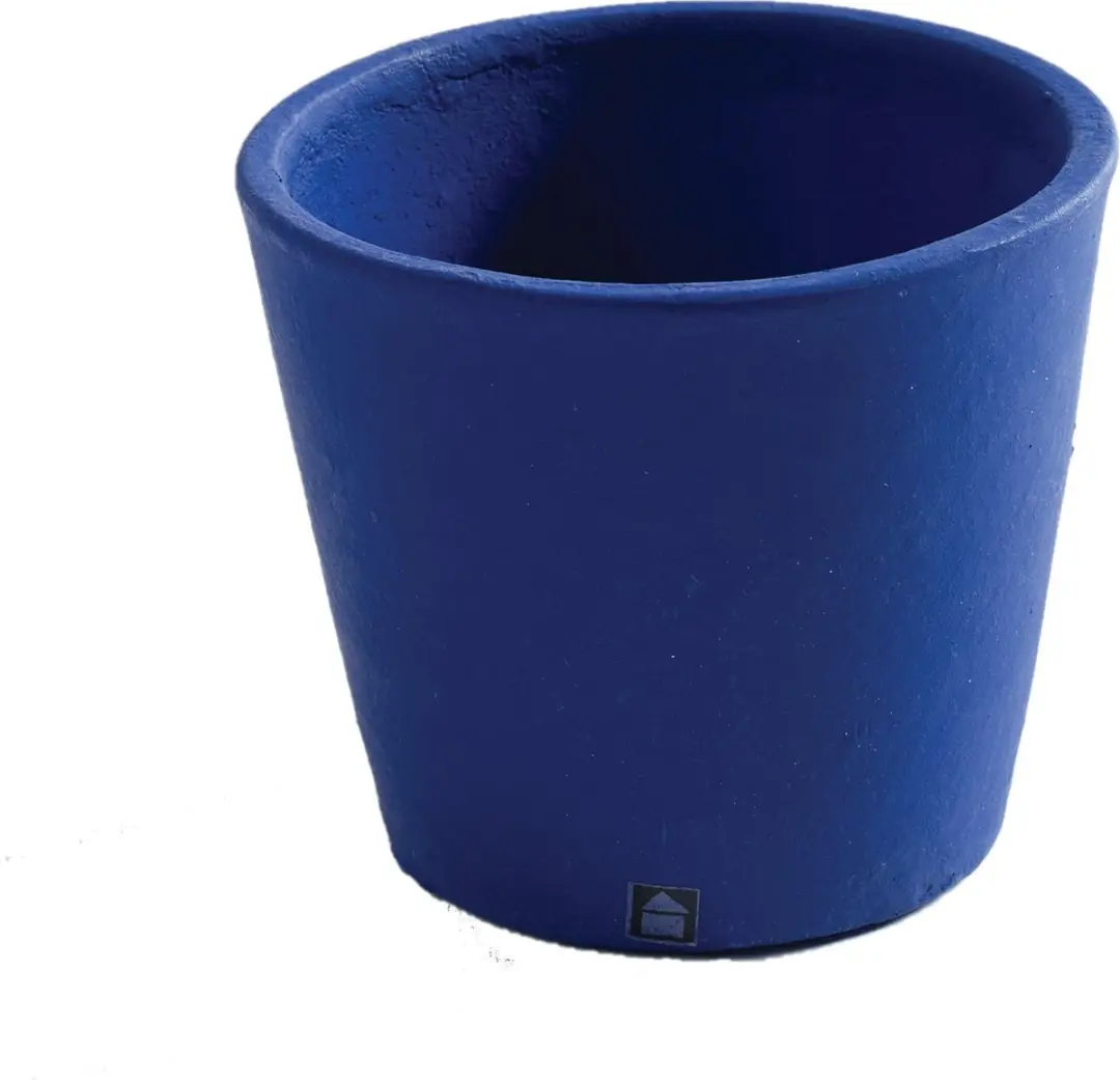 Serax Bloempot Sierpot Grijs Navy Blue D 13 cm H 11 cm Voordeelaanbod per 2 stuk