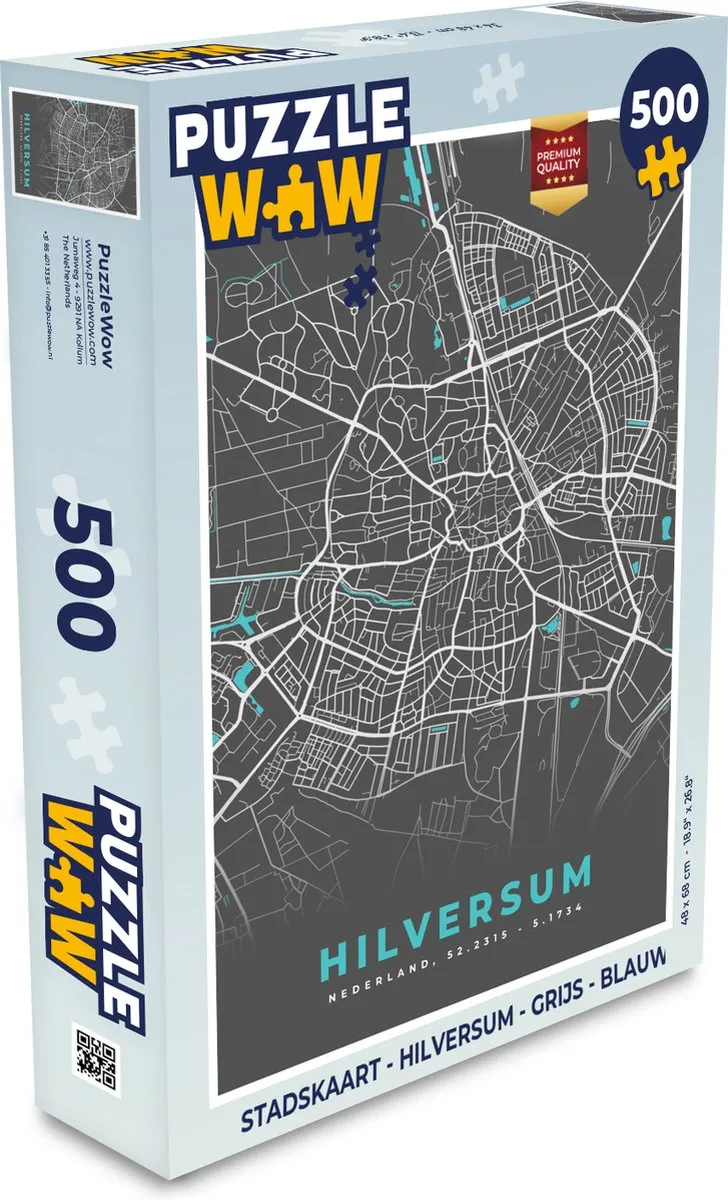 PuzzleWow Hilversum Legpuzzel 500 Stuks