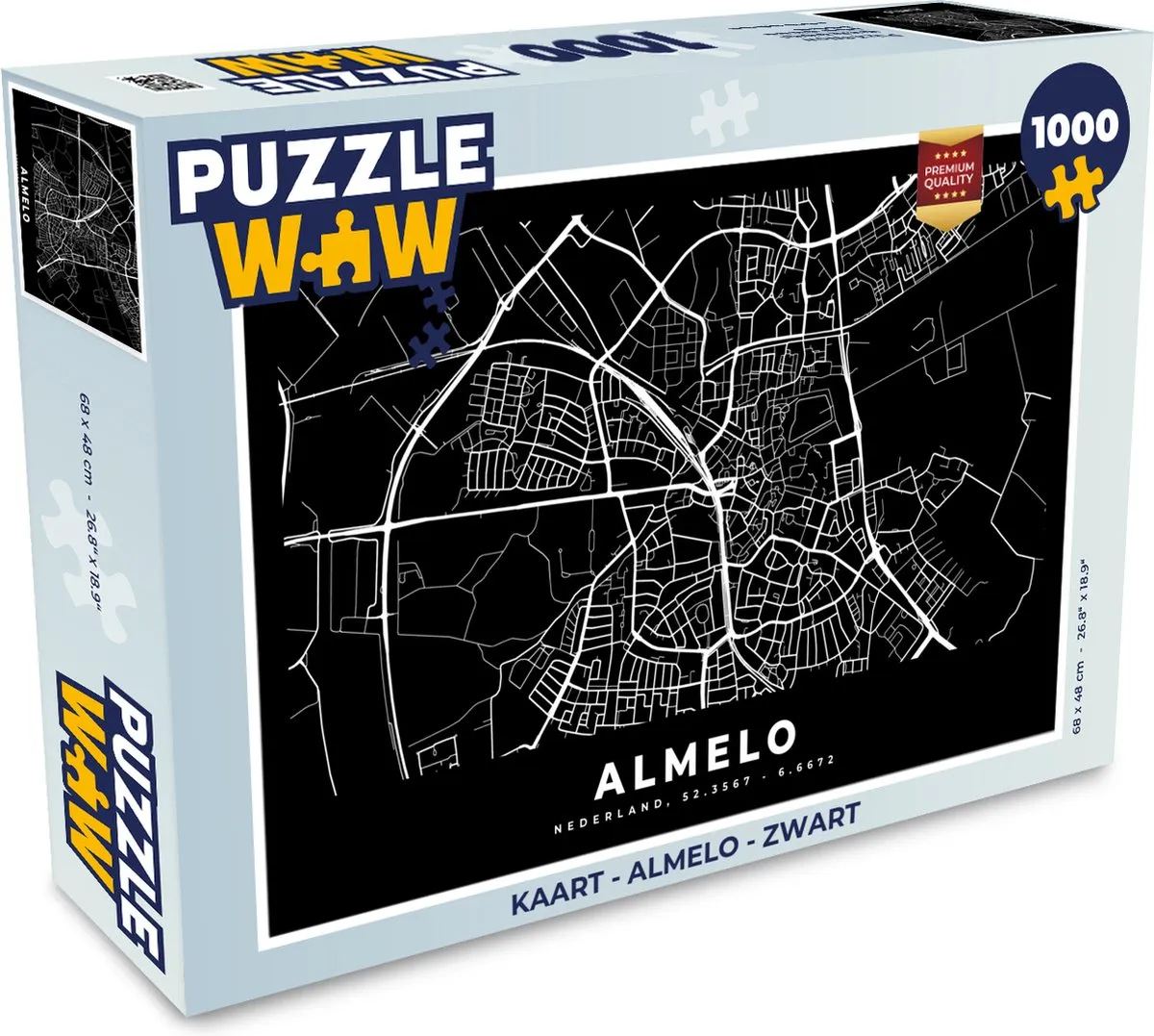 PuzzleWow Almelo Legpuzzel 1000 Stuks - Multicolor