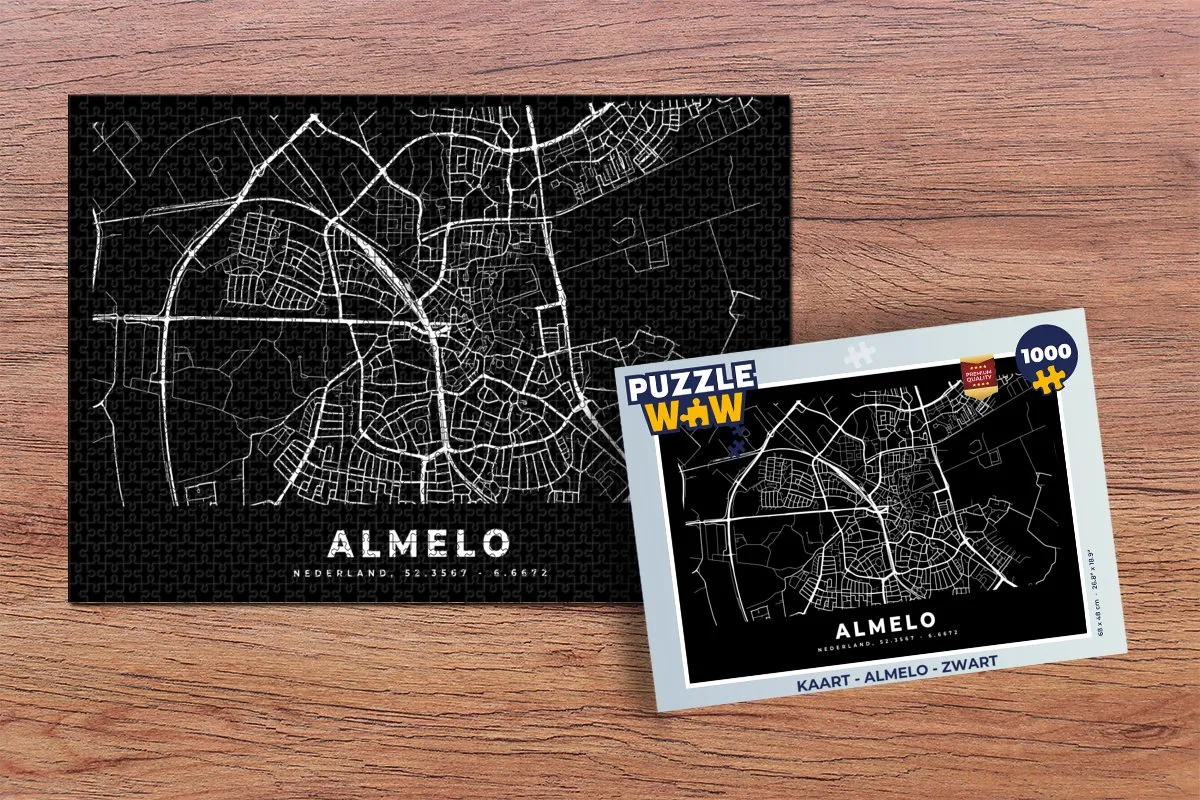 PuzzleWow Almelo Legpuzzel 1000 Stuks - Multicolor