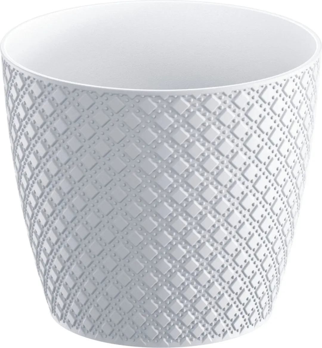 Orient stijl plantenpot/bloempot kunststof dia 22 cm en hoogte 19 cm in het pare