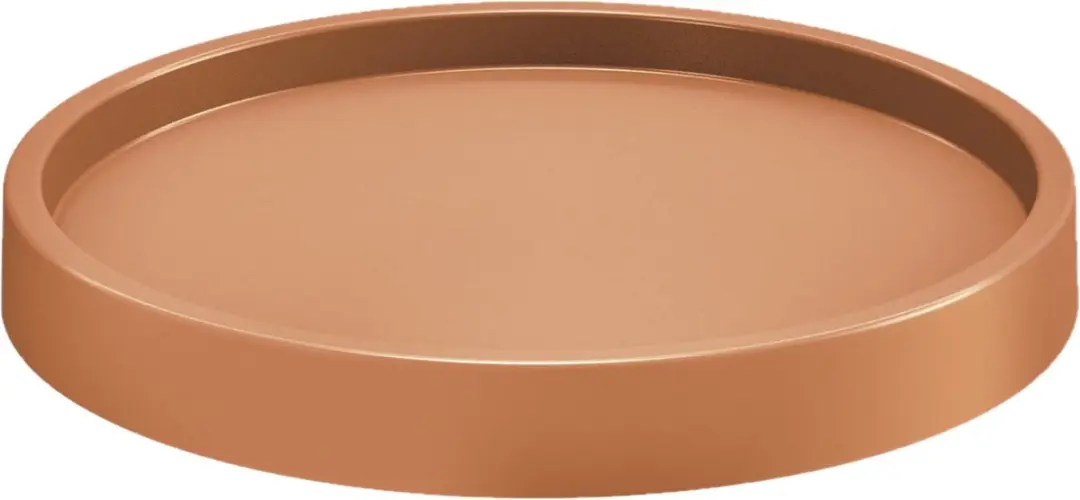 Plantenonderzetter/multiroller rond terracotta kunststof 35 cm