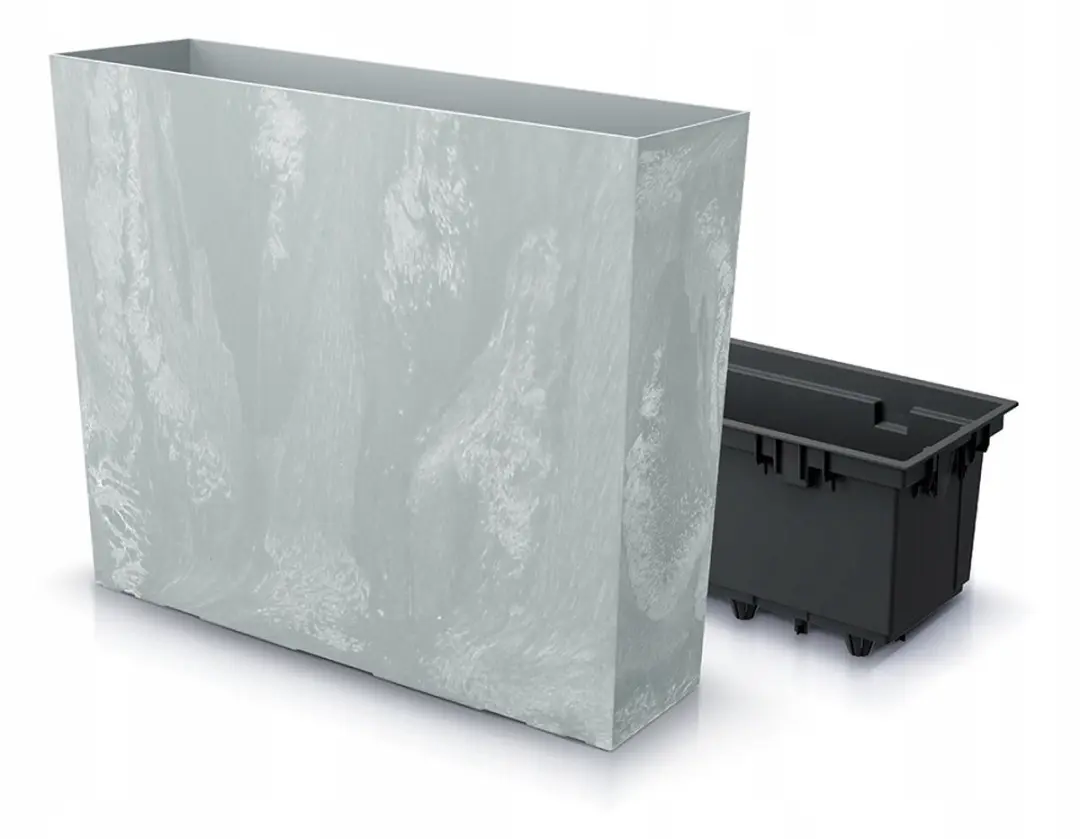 Prosperplast Urbi Case Bloempot Beton Grijs 58x18x49.8cm - afbeelding 6 van 6