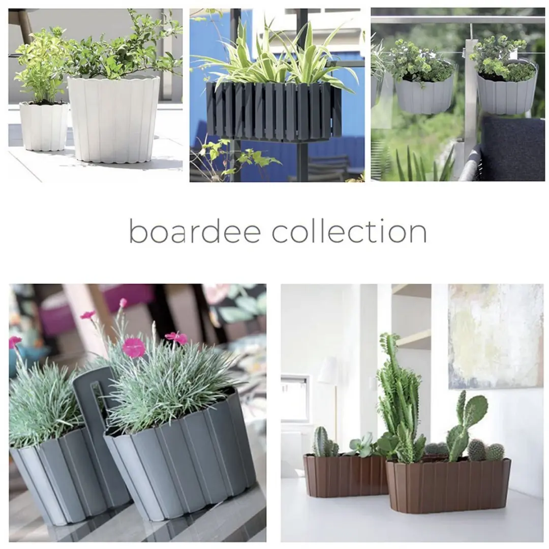 Prosperplast Fence-look Plantenbak 38x18cm Bruin - afbeelding 3 van 6
