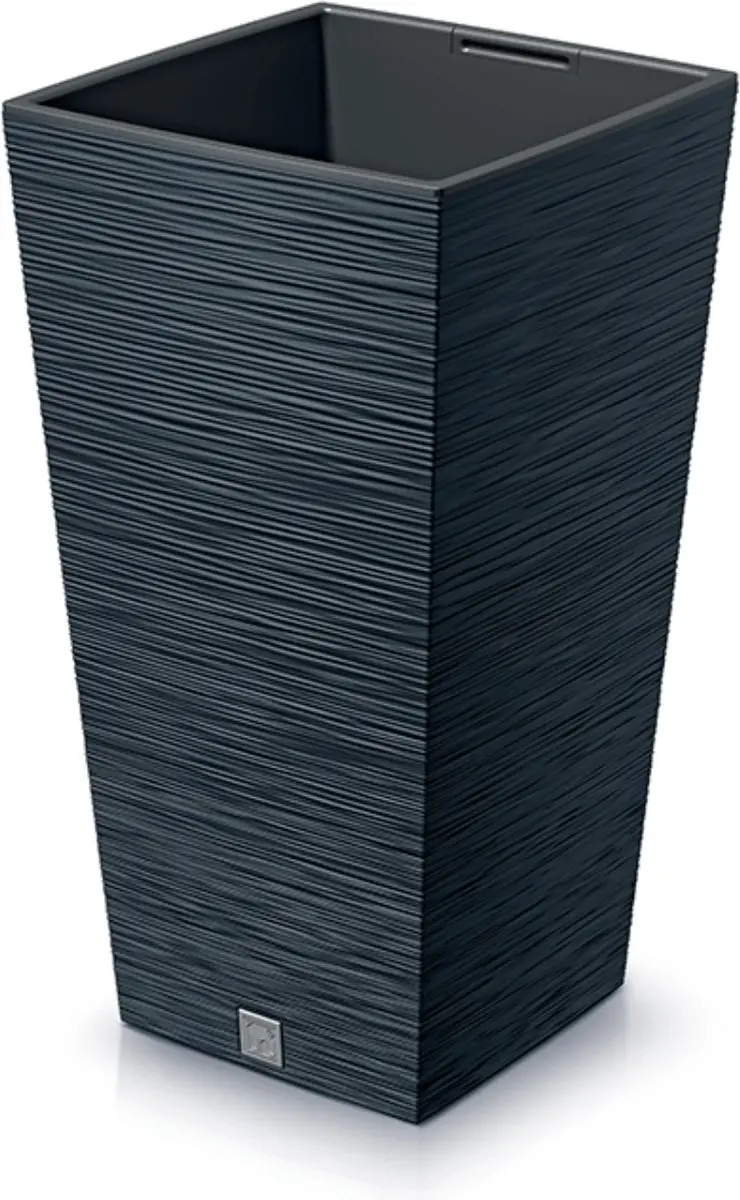 Prosperplast Furu Square Bloempot Antraciet 26,5x50cm - afbeelding 6 van 6