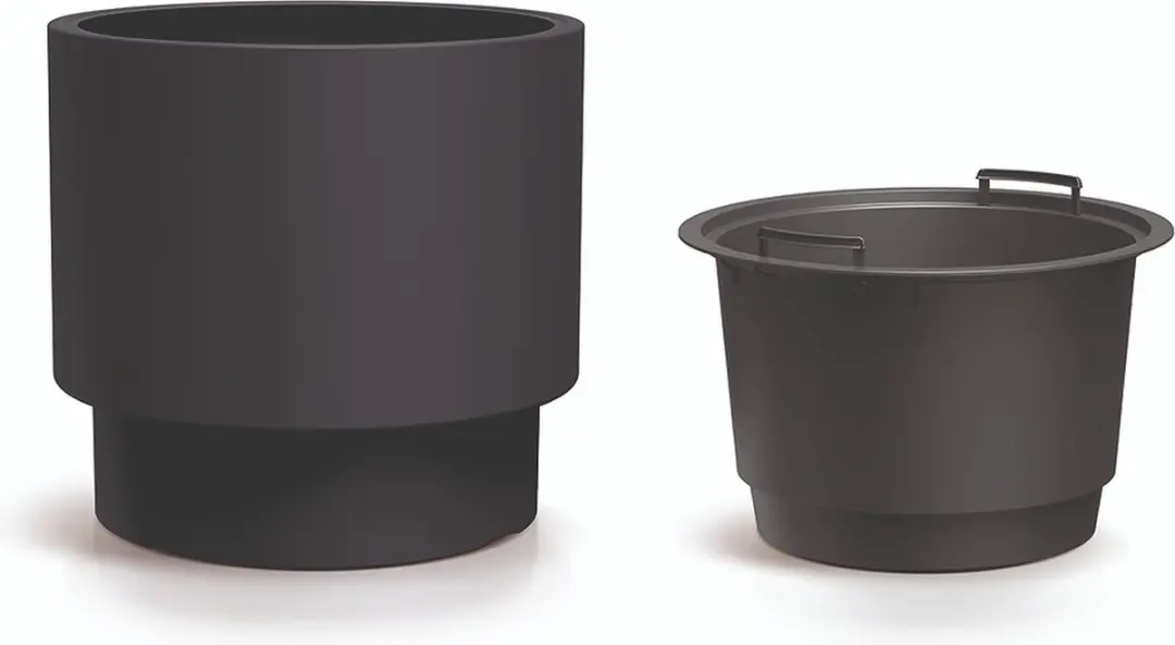 Prosperplast Heos N Slim Bloempot 40cm Antraciet - afbeelding 2 van 4
