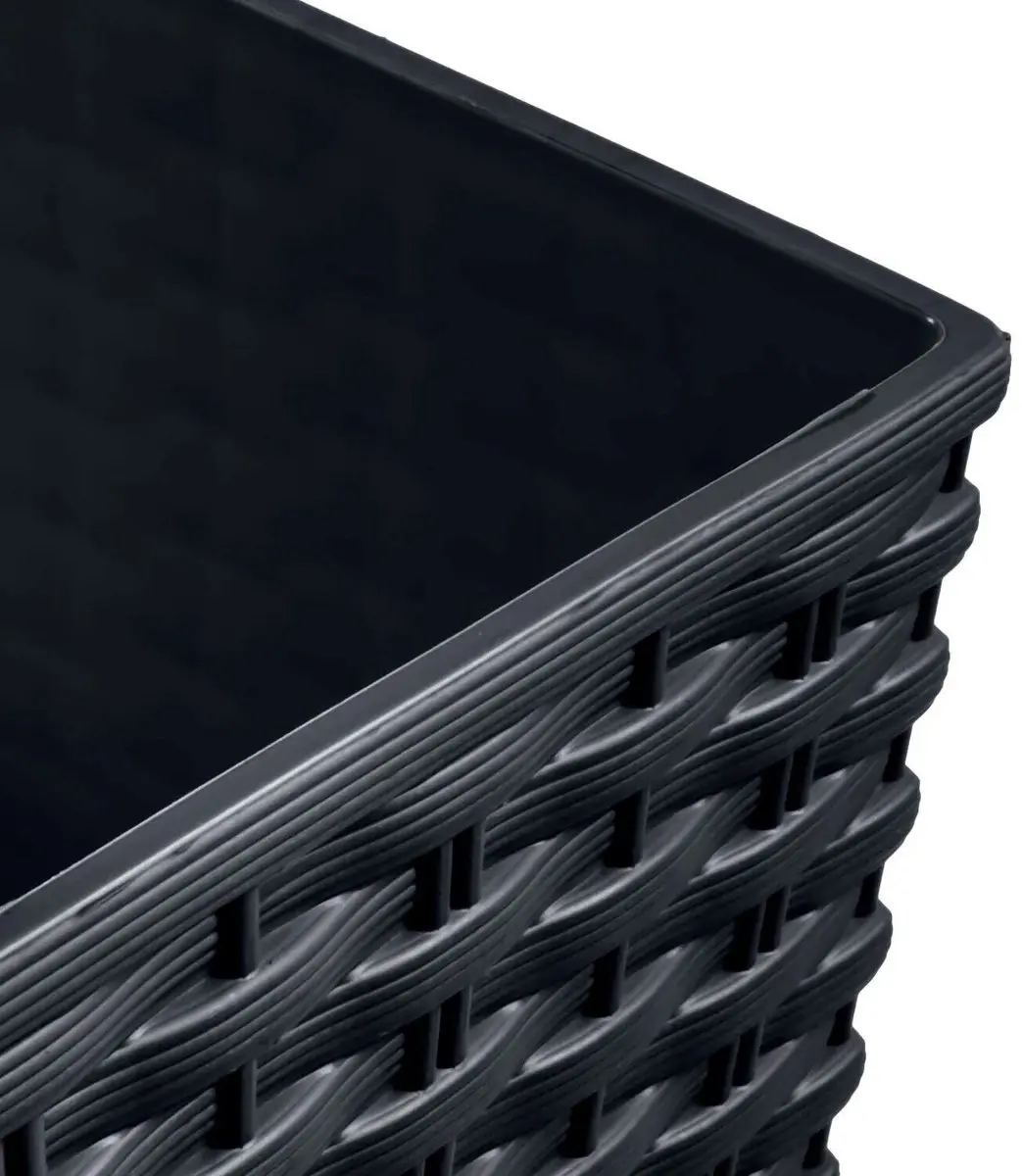Prosperplast Rato Square Plantenbak 40x75cm Antraciet - afbeelding 2 van 3