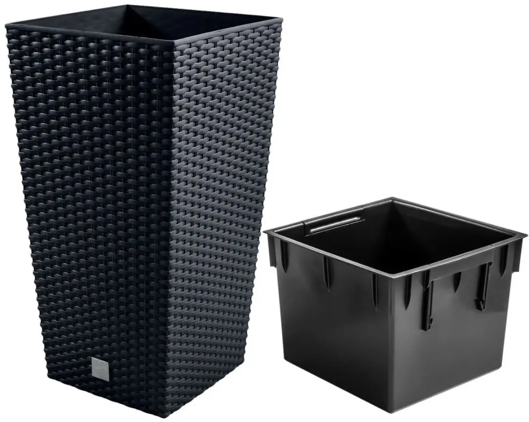 Prosperplast Rato Square Plantenbak 40x75cm Antraciet
