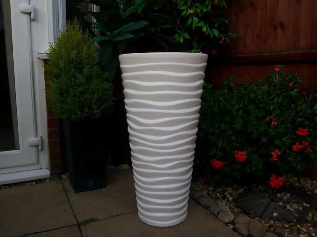 Prosperplast Sand Bloempot Wit 30x52cm - afbeelding 3 van 4