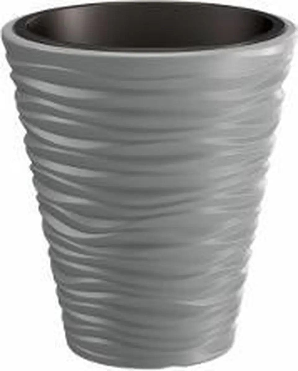 Bloempot Buiten Rond Sand 40cm STEENGRIJS Prosperplast
