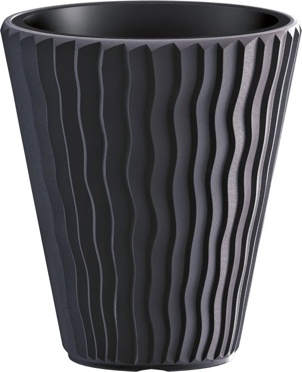Prosperplast Sandy Bloempot Antraciet Ø39cm