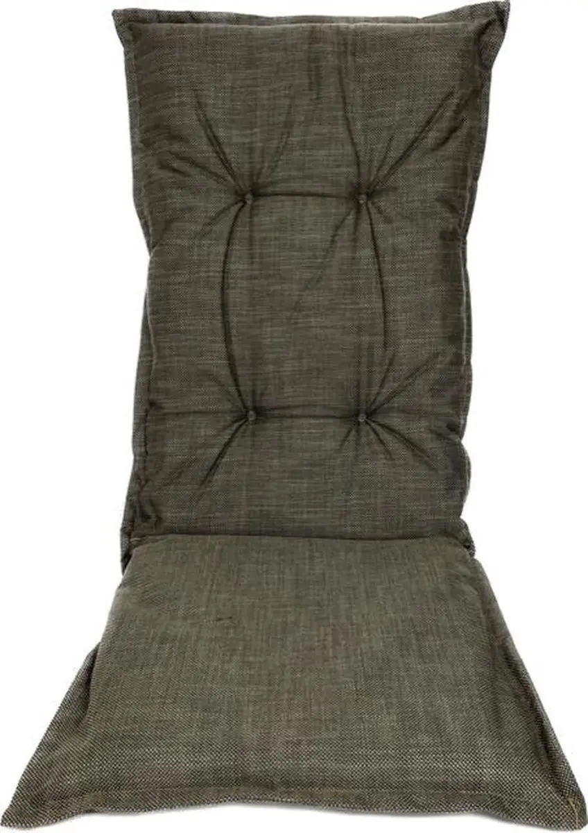 Madison Tuinstoelkussen hoge rug 50x123 cm Woven dark taupe
