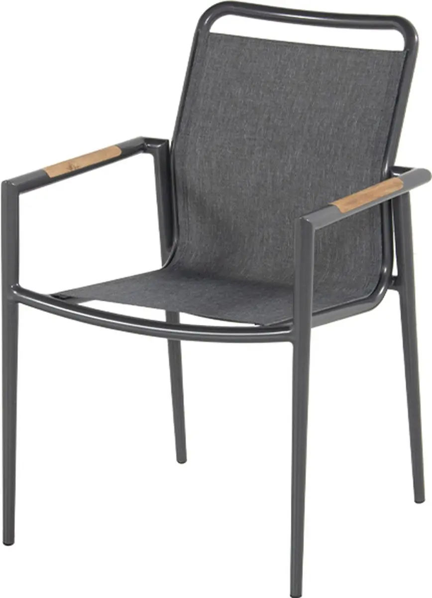 Hartman Galicia Dining Tuinstoel - Antraciet - afbeelding 2 van 5