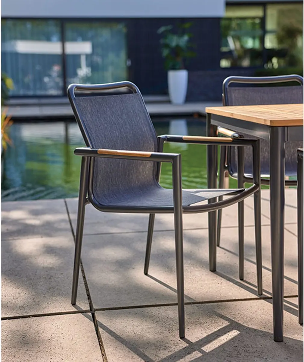 Hartman Galicia Dining Tuinstoel - Antraciet - afbeelding 4 van 5