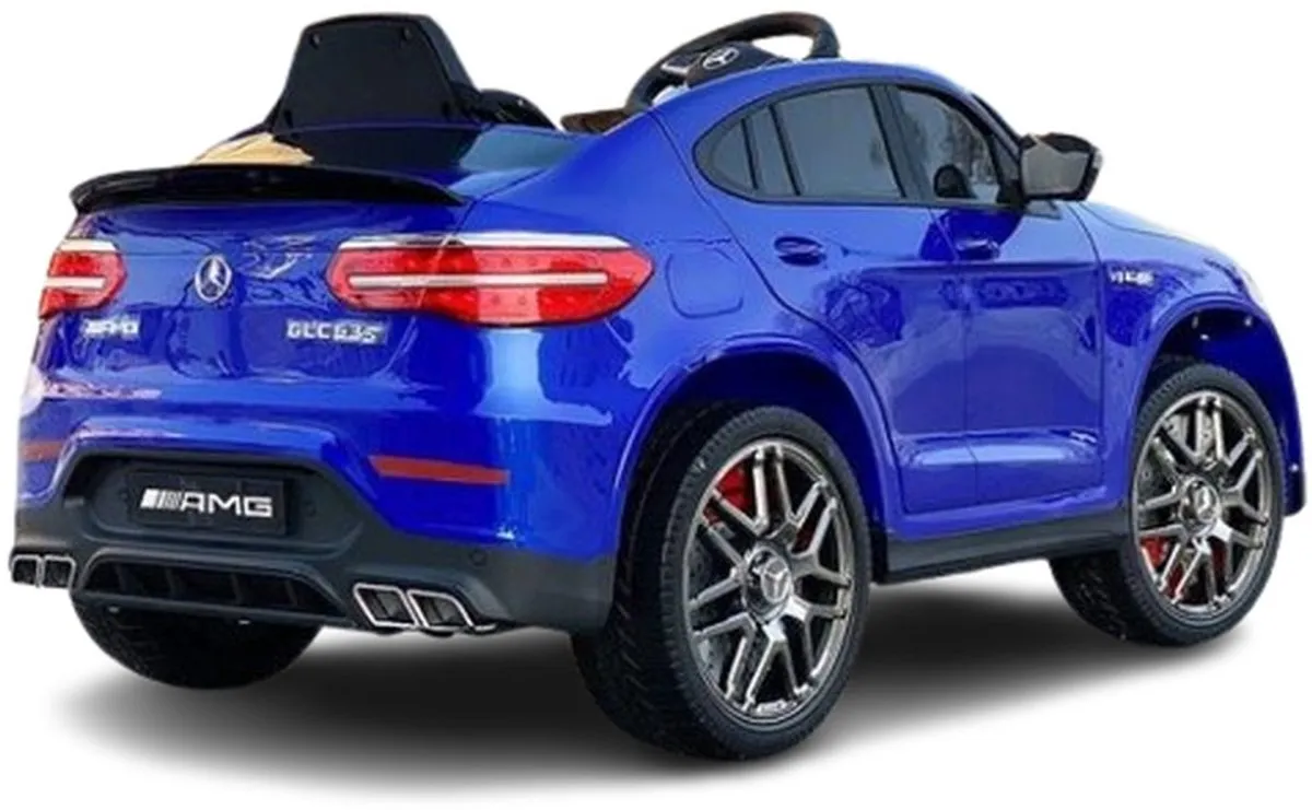 Mercedes-Benz GLC 63S AMG Elektrische Kinderauto 12V - Blauw