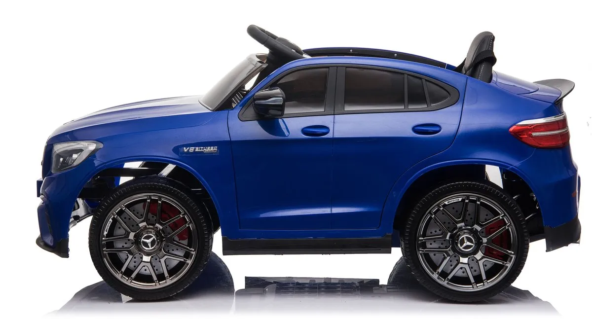 Mercedes-Benz GLC 63S AMG Elektrische Kinderauto 12V - Blauw