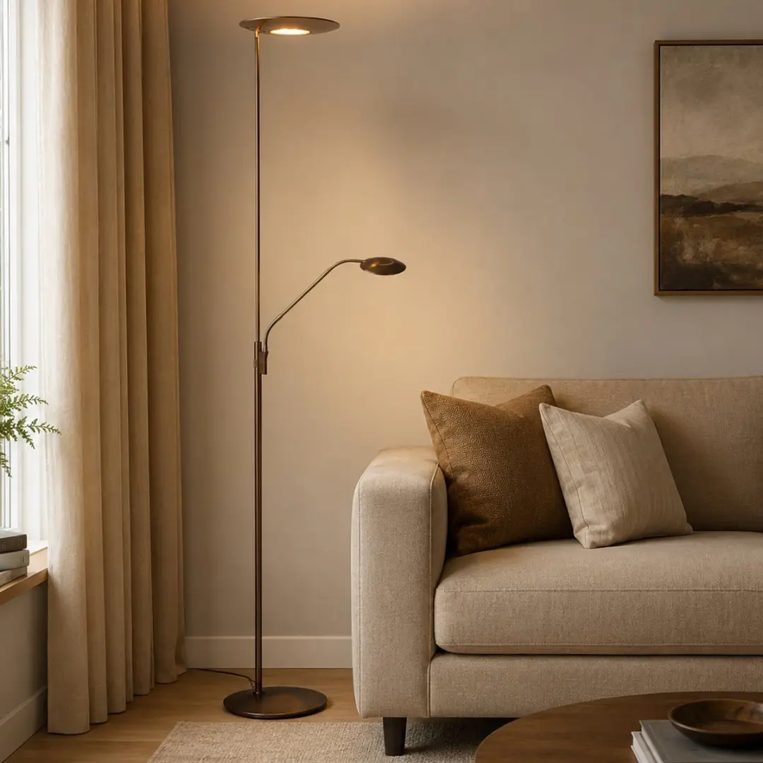 Steinhauer Zenith2 Vloerlamp 30W - Bruin - afbeelding 6 van 6