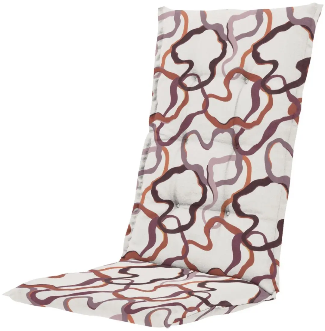 4 x Tuinkussen hoge rug Madison 123 x 50cm Blaze purple
