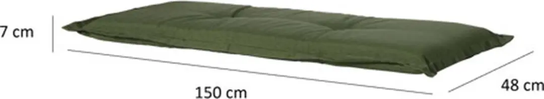 Madison Bankkussen Panama Green 150x48cm - Groen - afbeelding 5 van 6