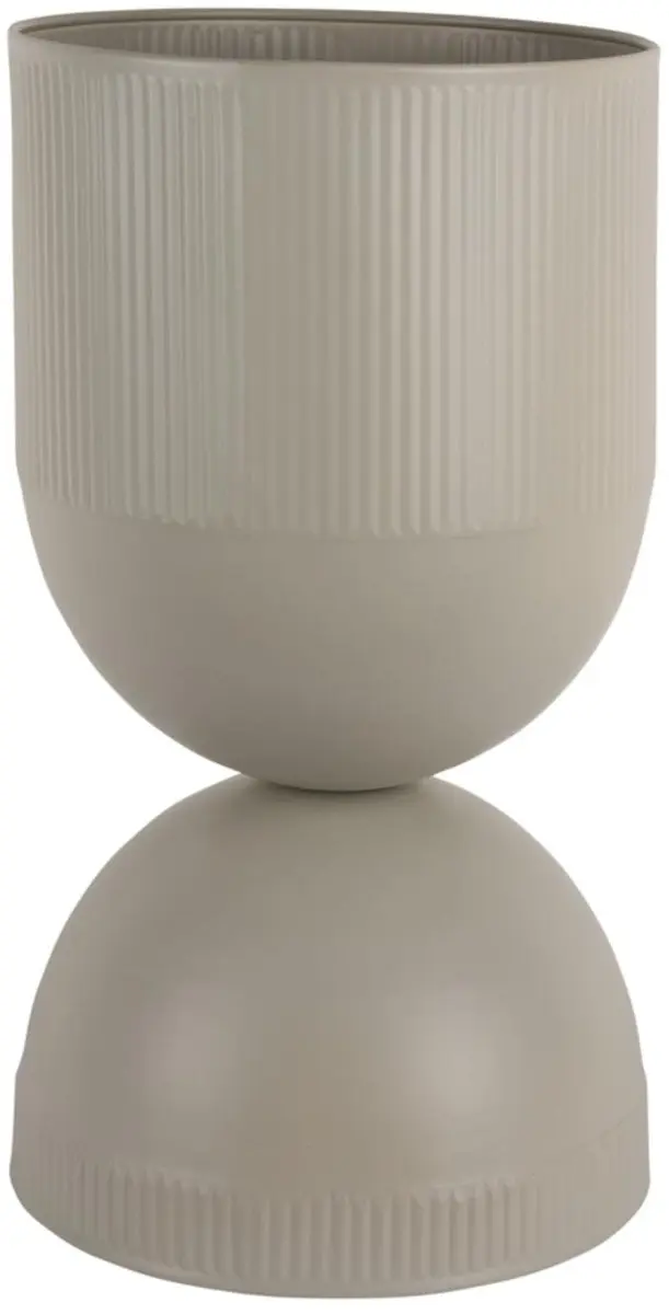 Present Time Bloempot Tonar Large - Grijs - 25.5x25.5x45cm - Modern