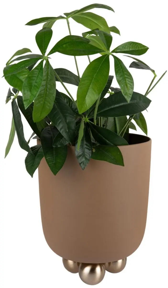 Present Time Estilo Bloempot 26x26x32cm - Bruin - afbeelding 2 van 4