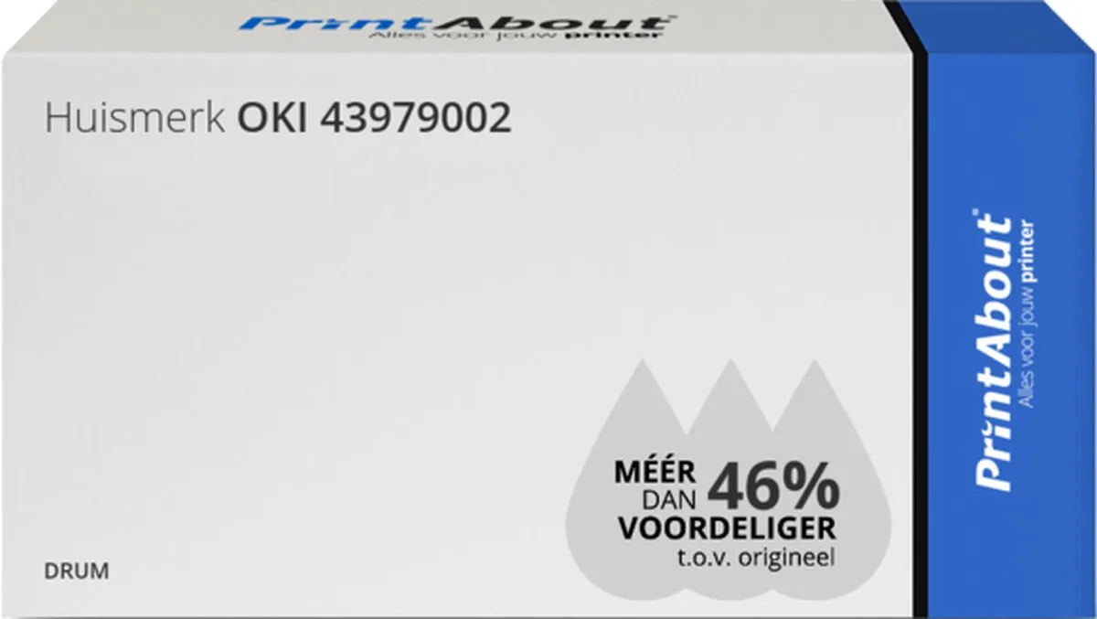 PrintAbout OKI 43979002 Drum - 25.000 pagina's - Zwart