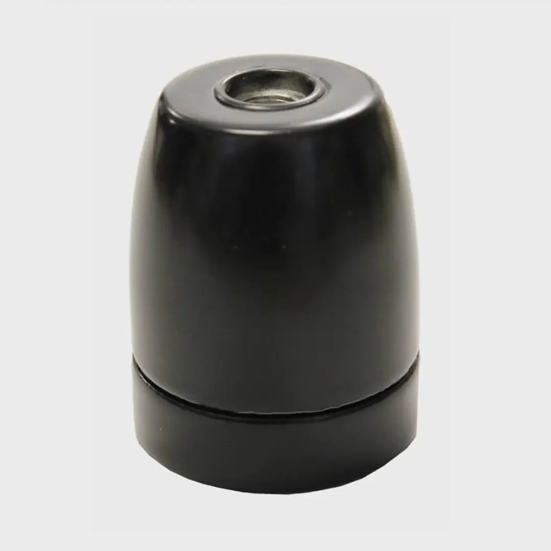 Bailey fitting porselein E27 zwart