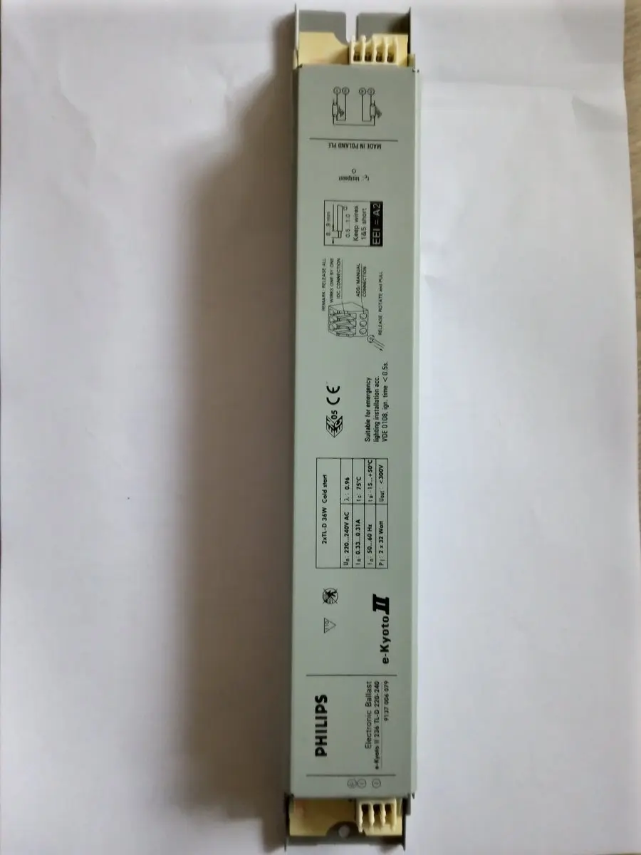 Philips EVSA 2X36W niet dimbaar