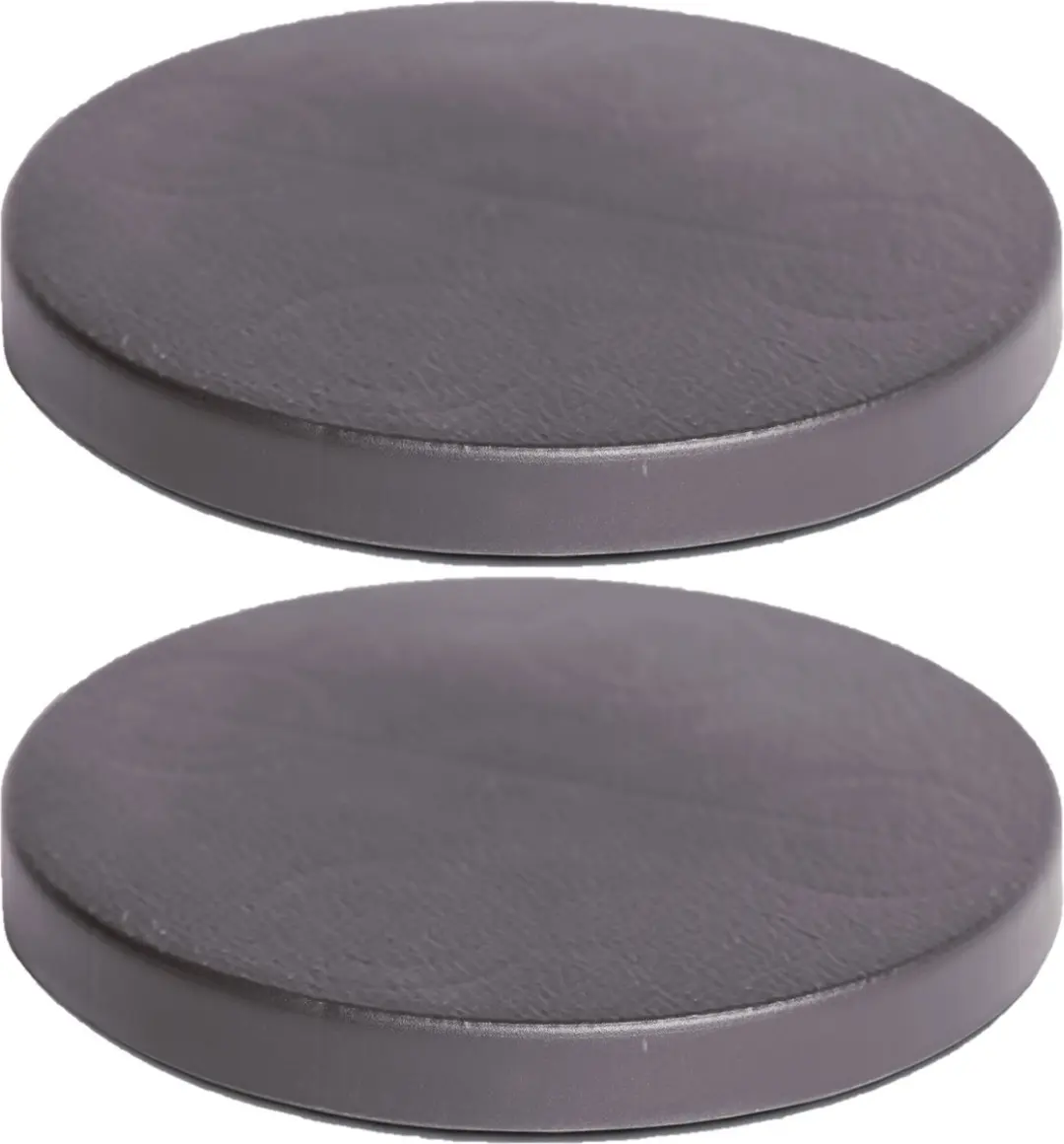 Plantenonderzetter/multiroller rond antraciet kunststof 40 cm - 2x - Trolleys voor kamerplanten