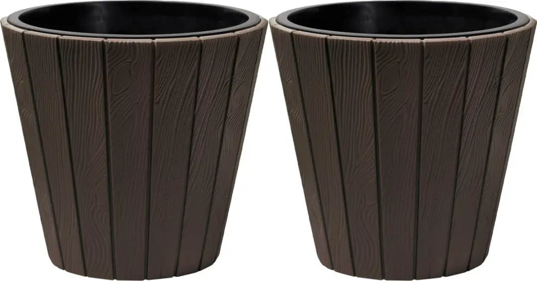 Prosperplast Plantenpot/bloempot Wood Style