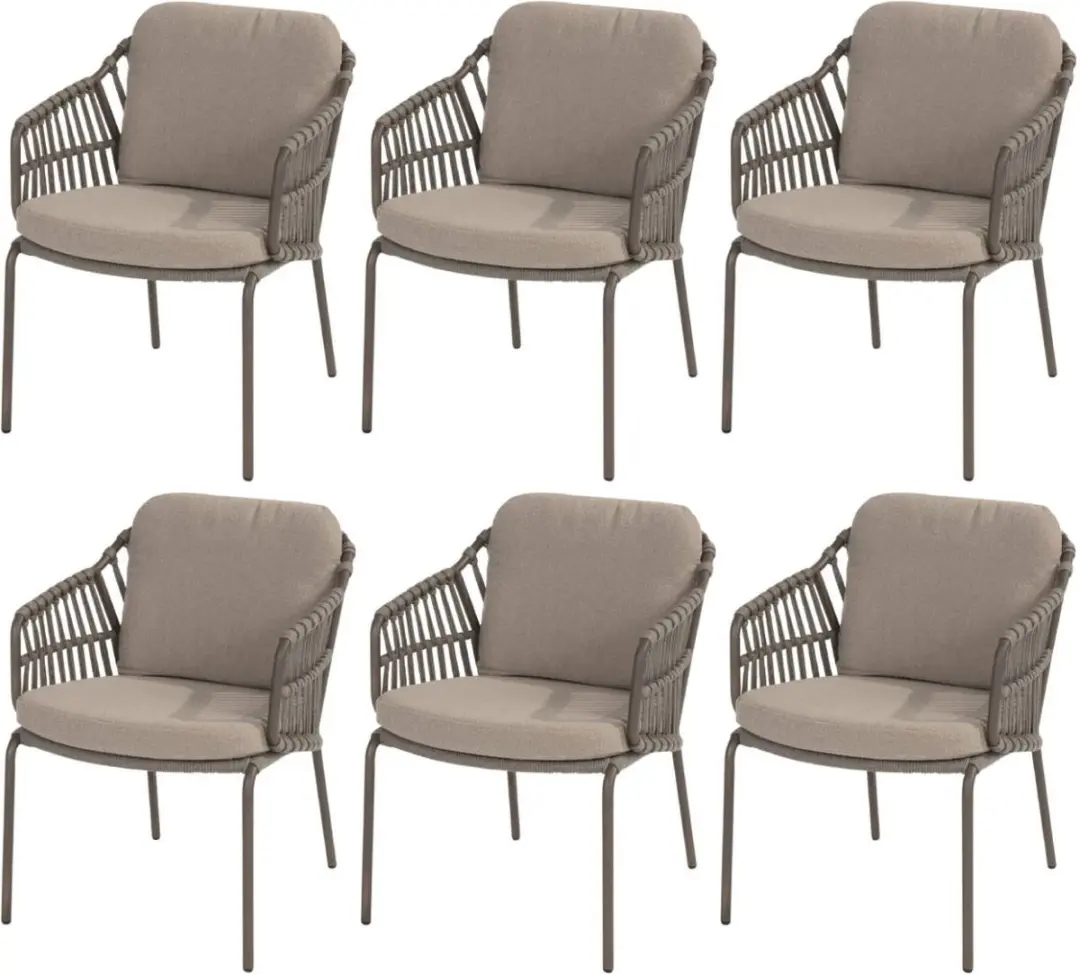 Capalbio dining tuinstoel terre 4 Seasons Outdoor set van 6