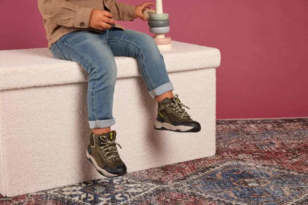 BunniesJR Casper Chunky Hoge Sneakers - Legergroen - afbeelding 2 van 6
