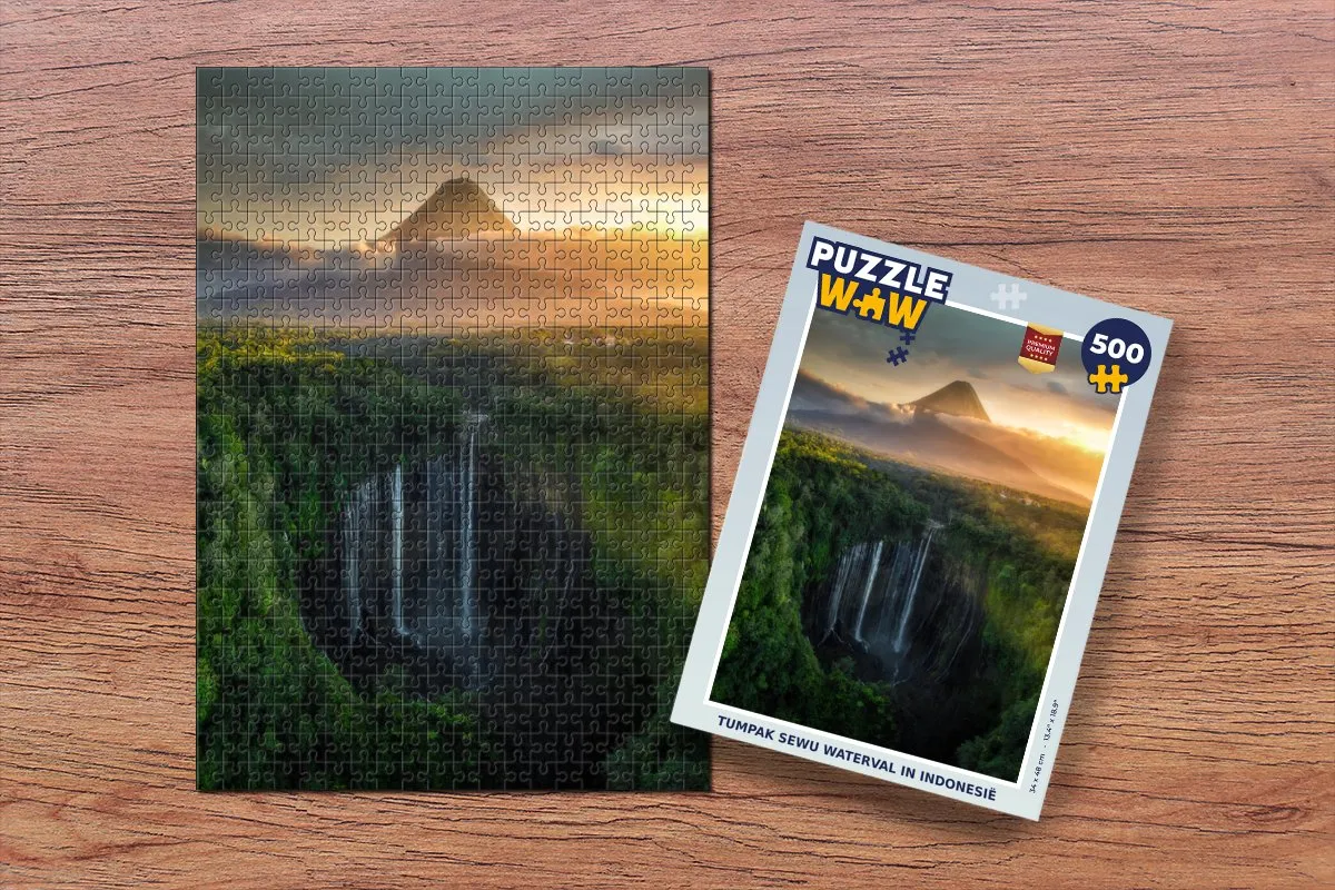 PuzzleWow Tumpak Sewu Indonesië Legpuzzel 500 Stuks - Multicolor