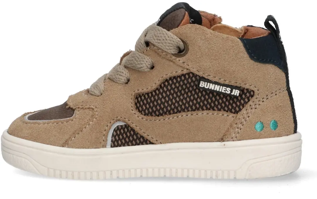 BunniesJR Moos Mellow Hoge Sneakers - Bruin - afbeelding 3 van 6