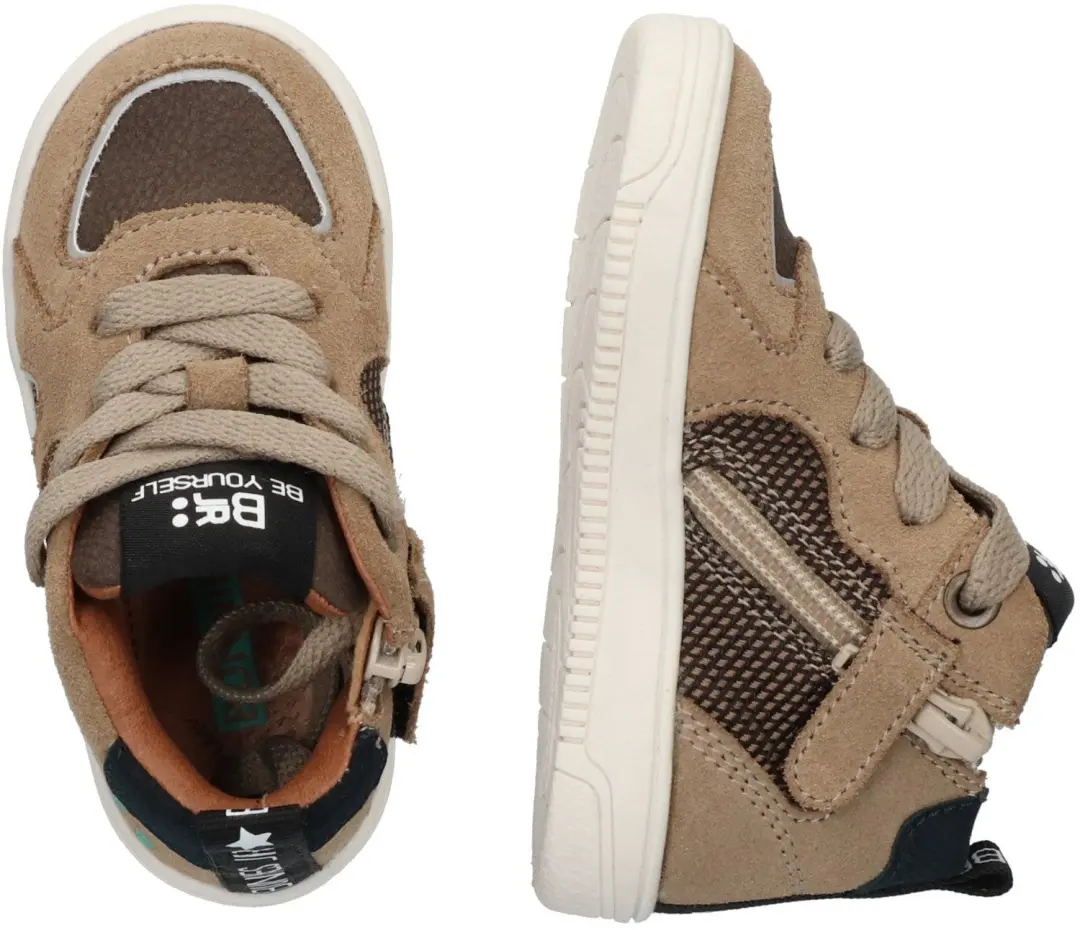 BunniesJR Moos Mellow Hoge Sneakers - Bruin - afbeelding 5 van 6