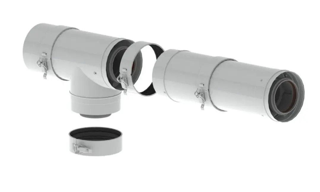 Remeha PPS-basisbouwpakket RUA2/1, DN 80/125, buitenwand via dak, M82106