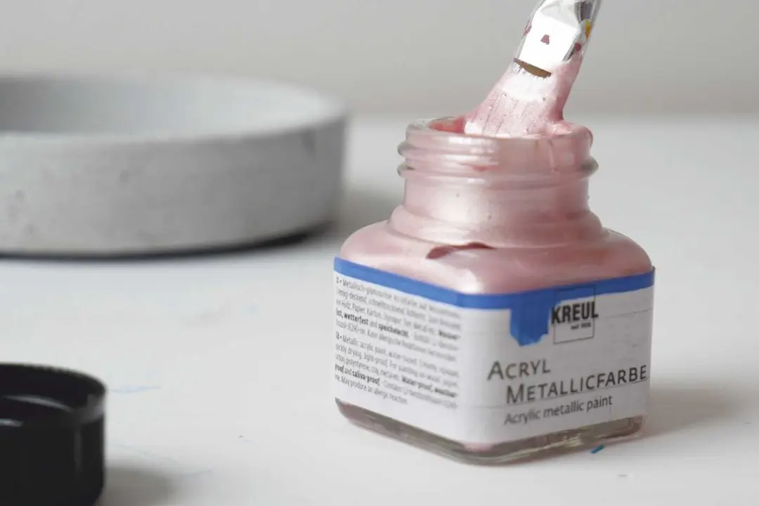 Kreul Acryl Metallic Verf Roségoud 20ml - afbeelding 3 van 5
