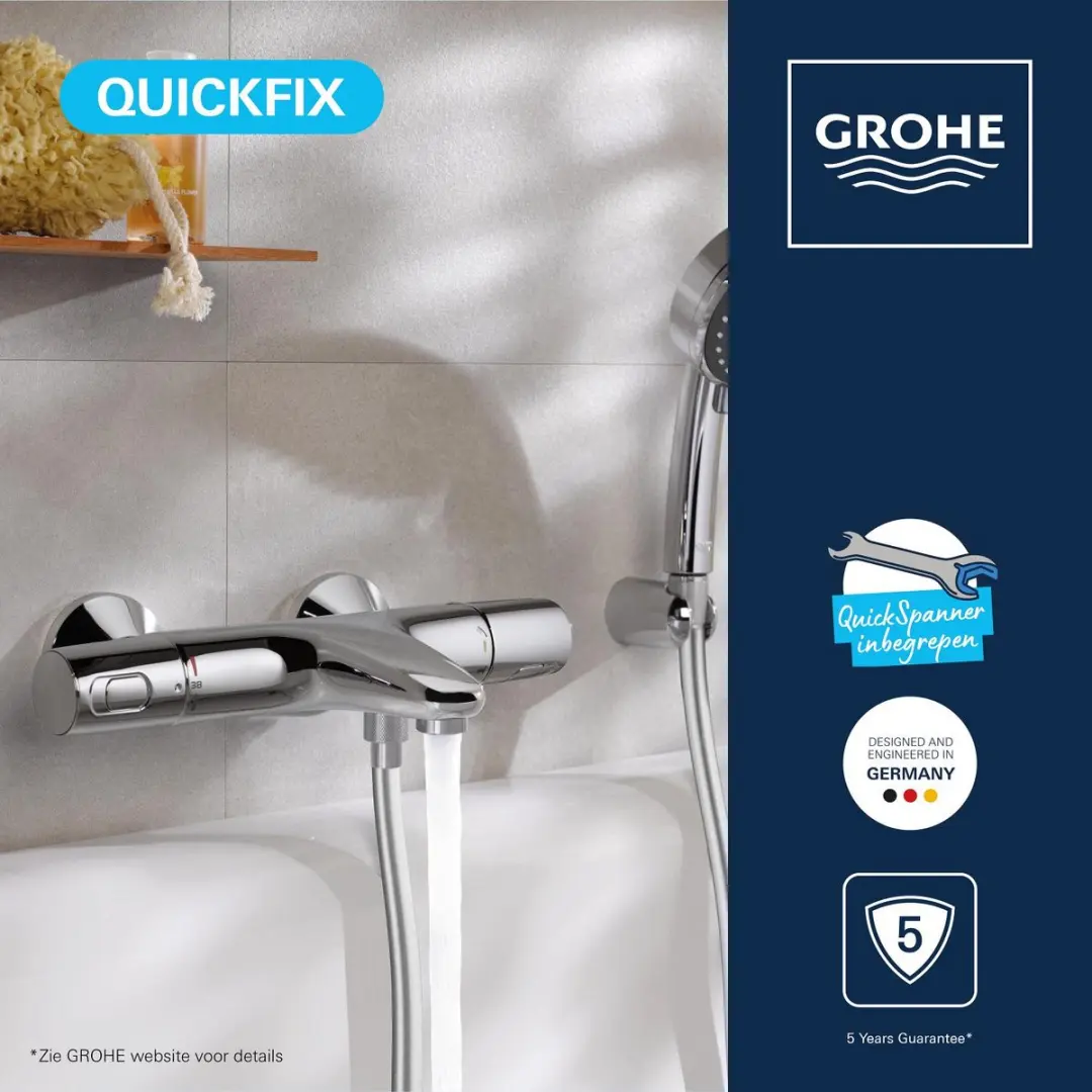 GROHE Precision Trend Thermostatische Badkraan 34227002 - Chroom - afbeelding 4 van 6