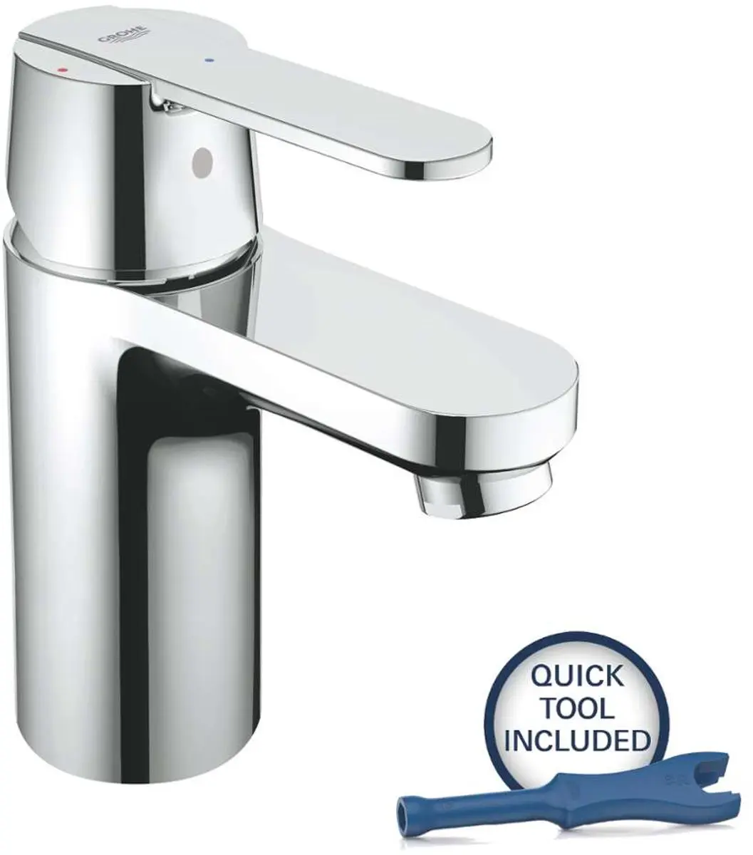 Grohe Get Wastafelkraan S-size ES Push Open Chroom - afbeelding 2 van 3