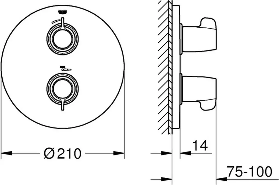 Grohe Grohtherm Special Inbouwthermostaat 29094000 - Chroom - afbeelding 3 van 3