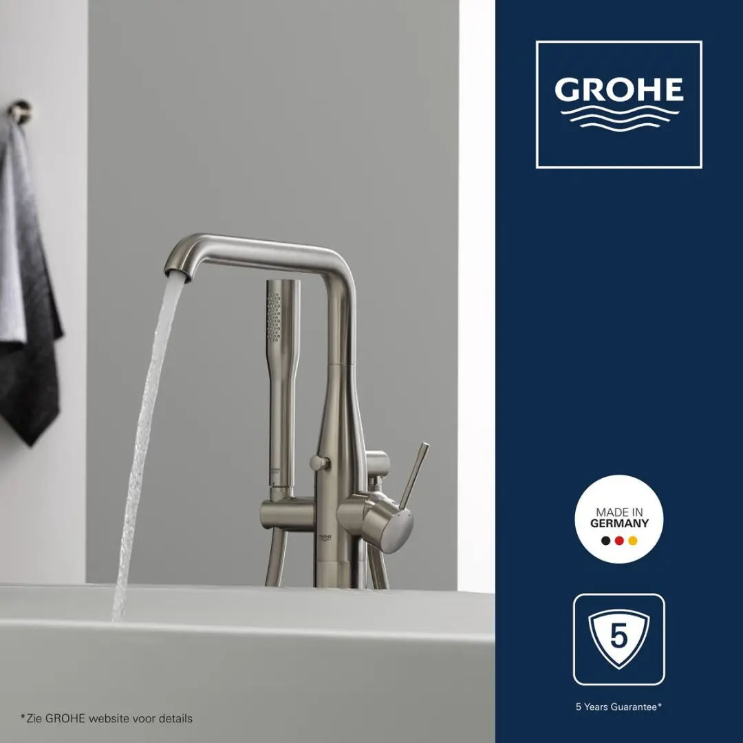 GROHE Essence 23491DC1 Vrijstaande Badkraan - Supersteel - afbeelding 6 van 6
